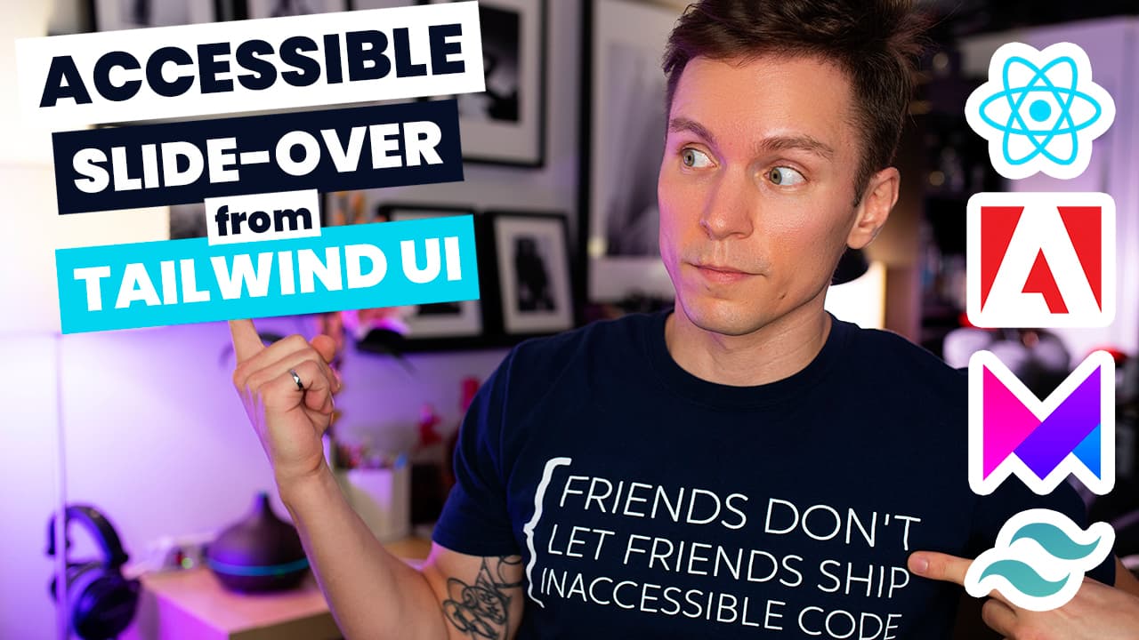 Accessible SlideOver with Tailwind UI and React-Aria